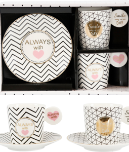 2828 ESPRESSO-SET LOVE S/2